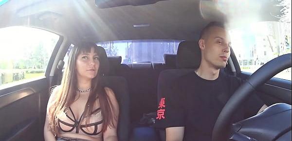  FAKE TAXI WITH A GIRL FROM EXCORT